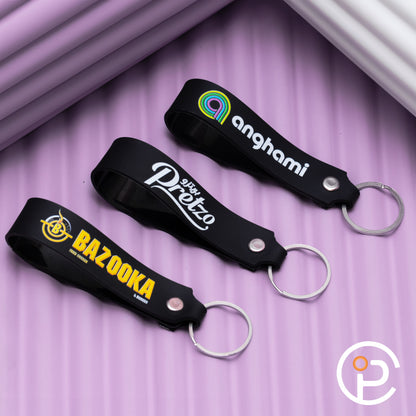 Rubber Printed Keychains