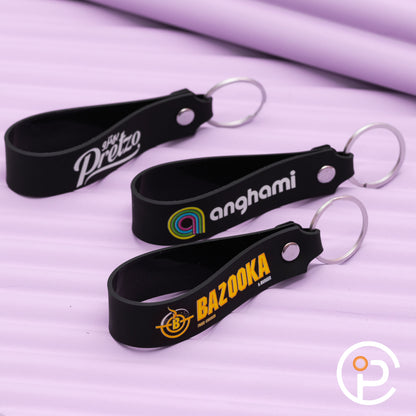 Rubber Printed Keychains